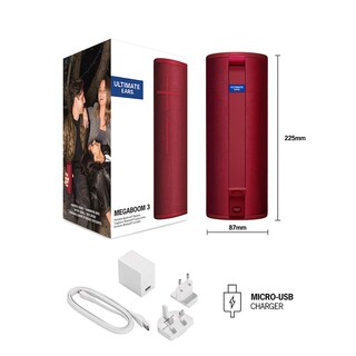 Foto 3 | Foto 3 | Bocina Portátil Logitech Ue Megaboom 3 Bluetooth color Rojo