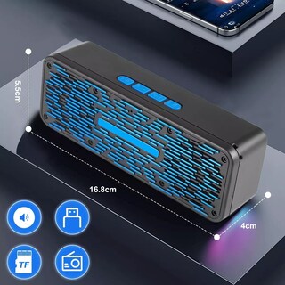 Foto 2 | Foto 2 | Bocinas Eo Safe Imports ESI-4212 color Negro Bluetooth 5.0 Subwoofer Altavoces Portátiles