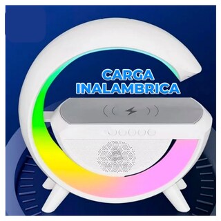 Foto 5 | Foto 5 | Bocina Bluetooth Genérica con Cargador Inalámbrico Y Lámpara color Blanco