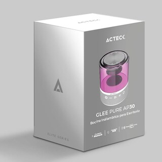 Foto 6 | Foto 6 | Bocina Portátil Acteck Glee Pure Ap30 Inalámbrica Luz Led Tws Ac-936439 color Blanco