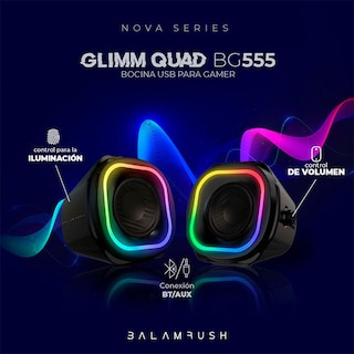 Foto 5 | Foto 5 | Bocinas Gamer Balam Rush Br937016 color Negro 2 Piezas