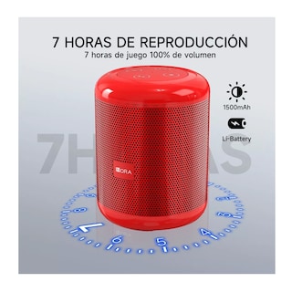 Foto 4 | Foto 4 | Mini Bocina Portátil Bluetooth Inalámbrica Altavoz Sd Rojo