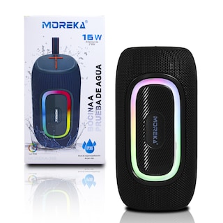 Foto 1 | Foto 1 | Altavoz 16w Portatil Moreka-398 Aprueba De Agua Negro