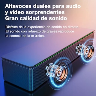 Foto 2 | Foto 2 | Bocina Bluetooth Portátil Led Altavoz Recargable Micrófono Eo Safe Imports Esi-12227 Negro