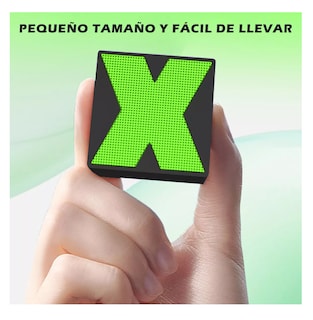 Foto 2 | Foto 2 | Bocina Inalámbrica Pequeña Y Portátil Con Bluetooth, Negro/verde