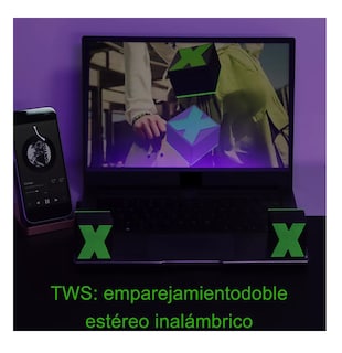 Foto 3 | Foto 3 | Bocina Inalámbrica Pequeña Y Portátil Con Bluetooth, Negro/verde