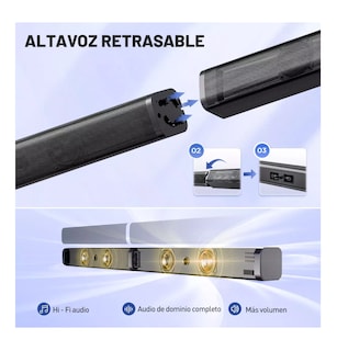 Foto 3 | Foto 3 | Barras de Sonido Bluetooth Home Theater Bocinas para Tv 2.0 Negras