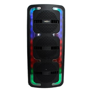 Foto 1 | Foto 1 | Bocina Portátil Bt Recragable 3x6.5'' Jk-12 Con Micrófono Y Luz Led