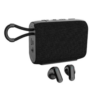 Foto 1 | Foto 1 | Bocina Bluetooth Portátil con Audífonos Inalámbricos Belug Negros