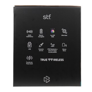 Foto 7 | Foto 7 | Bocina Inalámbrica Portátil STF Boost Power Max 6 h Uso 110w TWS IPX6 + Carga Dispositivos