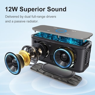 Foto 2 | Foto 2 | Altavoz Bluetooth Doss Soundbox Touch 12w Hd Sound Grey - Venta Internacional.