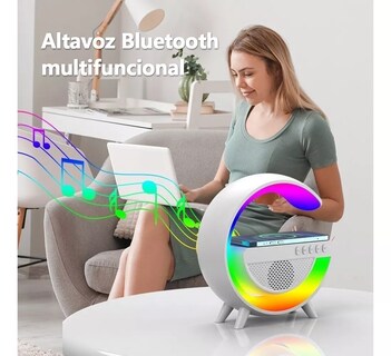 Foto 2 | Foto 2 | Bocina Cargador Inalámbrico Con Luz