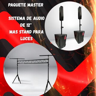 Foto 2 | Foto 2 | Stand Para Luces Mas Sistema Lineal De Audio Profesional 12'' Ma-stand+pro12