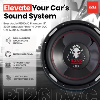 Foto 3 | Foto 3 | Subwoofer Boss Audio Systems Phantom 12'' 2300w 4 Ohmios - Venta Internacional.