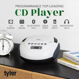 Foto 2 | Foto 2 | Reproductor De Cd Boombox Tyler Tau107 Con Radio Fm, Bluetooth Y Usb - Venta Internacional.