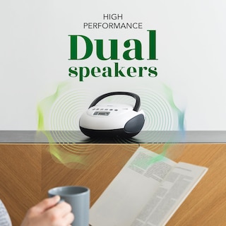 Foto 3 | Foto 3 | Reproductor De Cd Boombox Tyler Tau107 Con Radio Fm, Bluetooth Y Usb - Venta Internacional.