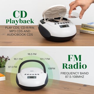 Foto 4 | Foto 4 | Reproductor De Cd Boombox Tyler Tau107 Con Radio Fm, Bluetooth Y Usb - Venta Internacional.