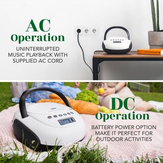 Foto 7 | Foto 7 | Reproductor De Cd Boombox Tyler Tau107 Con Radio Fm, Bluetooth Y Usb - Venta Internacional.