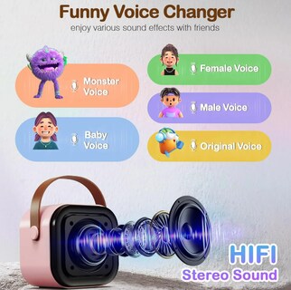 Foto 3 | Foto 3 | Bocina Xtellar Karaoke Con Bluetooth Recargable Y Portátil Incluye 2 Micrófonos