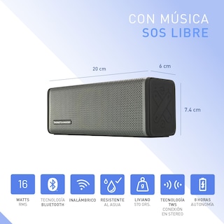 Foto 5 | Foto 5 | Bocina Portátil Thonet & Vander Frei – 16w Rms Bluetooth 5.0 Ipx4 Tws Batería 16 H