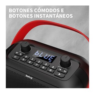 Foto 5 | Foto 5 | Bocina Portátil Bluetooth 5.3 Recargable Inalámbrico 40w Altavoz Negro