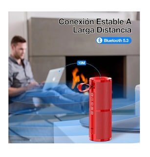 Foto 4 | Foto 4 | Bocina Bluetooth 5.1 Portátil Roja