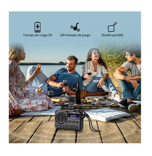 Foto 4 | Foto 4 | Bocina Bluetooth Superportátil Con Radio Fm Negro