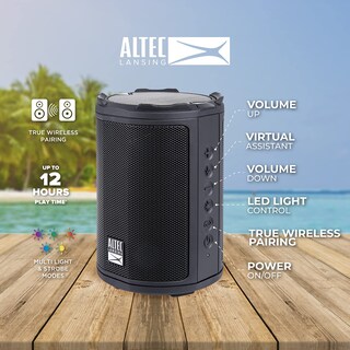 Foto 3 | Foto 3 | Altavoz Bluetooth Inalámbrico Altec Lansing Hydramotion Negro - Venta Internacional.