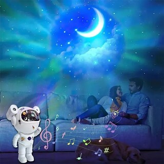 Foto 7 | Foto 7 | Bocina Bluetooth En Forma de Astronauta Con Proyector Nebulosa Y Estrellas Led.