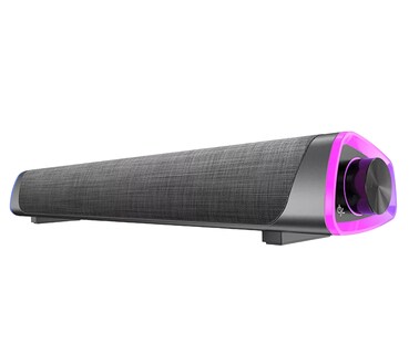 Foto 1 | Foto 1 | Bocina Bluetooth 5.0 Para Pc Laptop Gamer Led Color Negro Morado
