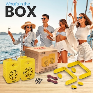 Foto 2 | Foto 2 | Altavoces Exteriores Pyleusa Pdwr55yl 500w 5.25'' De 2 Vías, Color Amarillo - Venta Internacional.