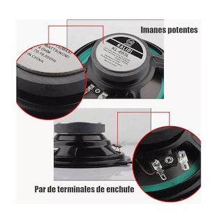 Foto 4 | Foto 4 | Bocinas para Carro 6.5 Car Audio Coaxial Negro