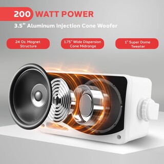 Foto 7 | Foto 7 | Set de Altavoces para Exteriores Pyle PLMR24 de 3 Vías 200 W 3.5 Pulgadas Marine Grade - Venta Internacional
