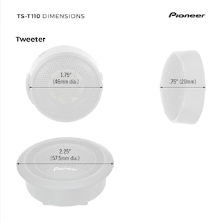 Foto 6 | Foto 6 | Tweeter De Componentes Pioneer Tst110 Ts-t110 De 2,2 Cm Con 120 W - Venta Internacional.