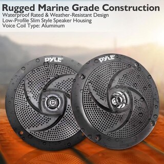 Foto 2 | Foto 2 | Altavoces Marinos Pyle Plmrs43bl De 4 Pulgadas, 2 Vías Y 100 W Con Luces Led - Venta Internacional.