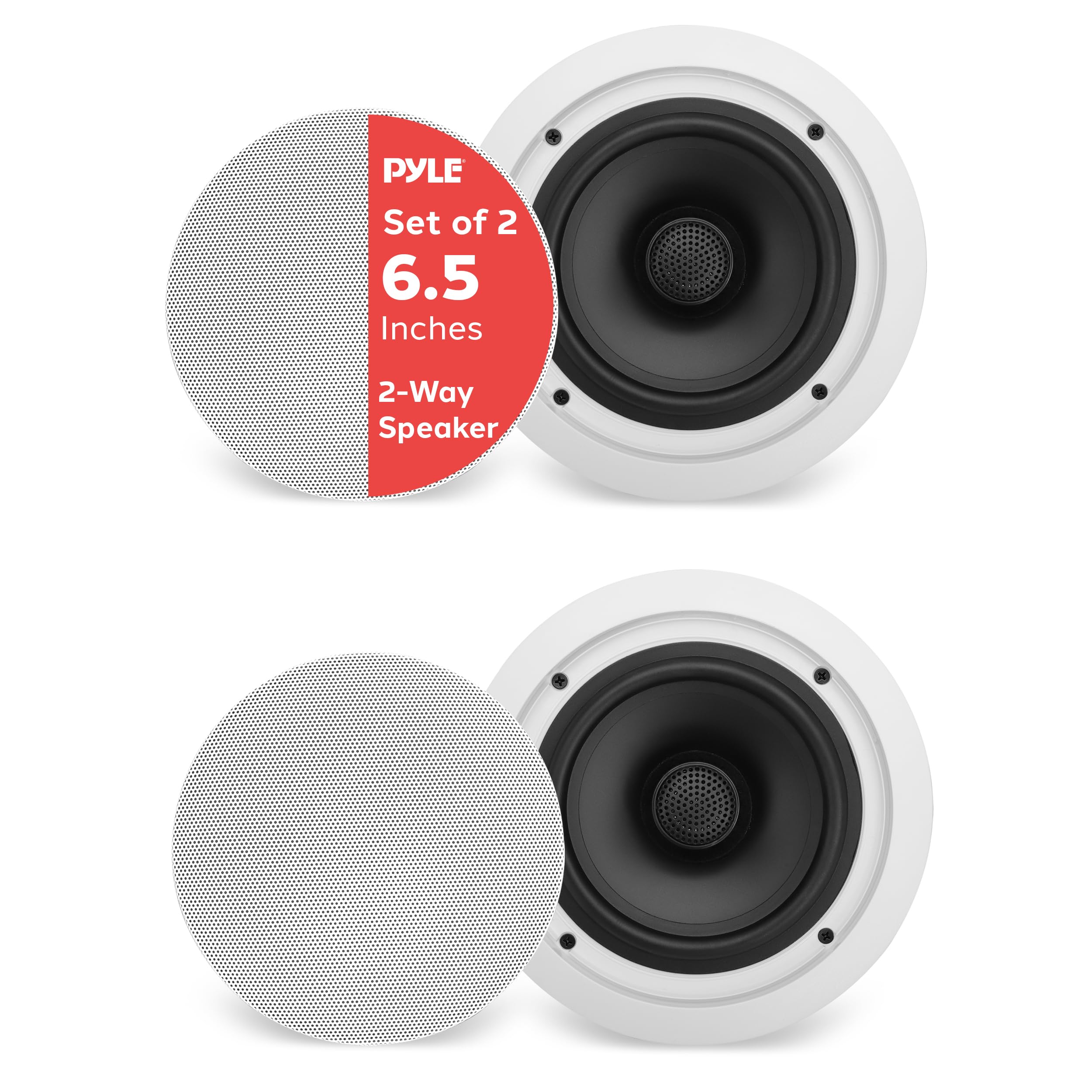Altavoces De Techo Pyle Pdic60t De 6 5'' Y 70 V Color Blanco - Venta ...