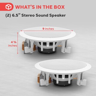 Foto 6 | Foto 6 | Altavoces De Techo Pyle Pdic60t De 6 5'' Y 70 V Color Blanco - Venta Internacional.