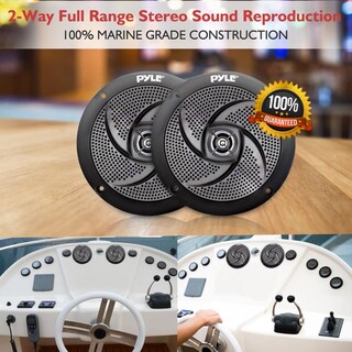 Foto 6 | Foto 6 | Altavoces Marinos Pyle Plmrs4b De 10 Cm 2 Vías 100 W Resistentes Al Agua - Venta Internacional.