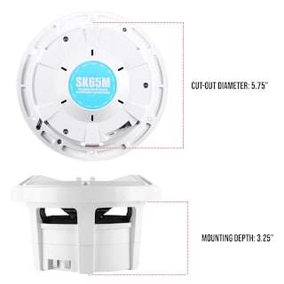 Foto 6 | Foto 6 | Altavoces Marinos Skar Audio Sk65m 6.5 2 Vías 320 W Blancos - Par - Venta Internacional.