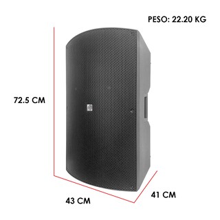 Foto 3 | Foto 3 | Bafle Profesional Steelpro Bi-Amplificado 15 Bluetooth/DSP