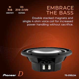 Foto 5 | Foto 5 | Subwoofer Pioneer 10 Pulgadas 1300 W Poco Profundo - Venta Internacional