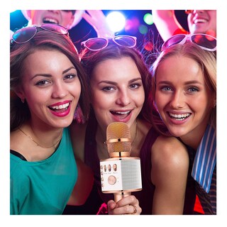 Foto 4 | Foto 4 | Micrófono Inalámbrico BELUG Bluetooth Rosa Golden