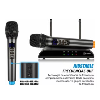 Foto 3 | Foto 3 | Micrófono Uhf Profesional con Frecuencia Multicanal Bluetooth Eo Safe Imports Esi-8627 color Negro