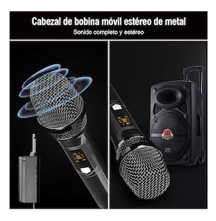 Foto 5 | Foto 5 | Micrófonos Inalámbricos Lab.G Negros 2 Piezas