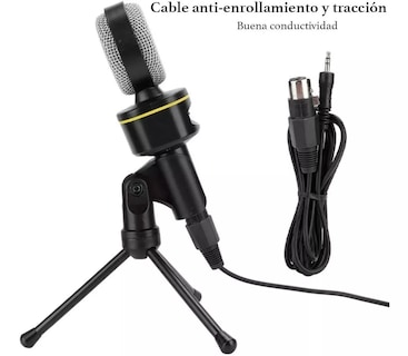 Foto 4 | Foto 4 | Micrófono Condensador 930b Brandtrendy Semiprofesional Para Pc Y Móviles Con Tripié, Color Oscuro