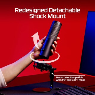 Foto 6 | Foto 6 | Micrófono Usb Hyperx Quadcast 2 S Con Iluminación Rgb Negro - Venta Internacional.
