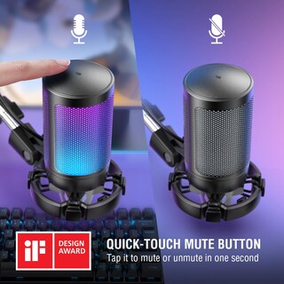 Foto 3 | Foto 3 | Micrófono De Condensador Usb Para Juegos Fifine A6t Con Boom Arm Rgb - Venta Internacional.
