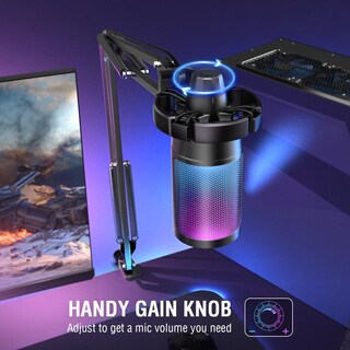 Foto 5 | Foto 5 | Micrófono De Condensador Usb Para Juegos Fifine A6t Con Boom Arm Rgb - Venta Internacional.