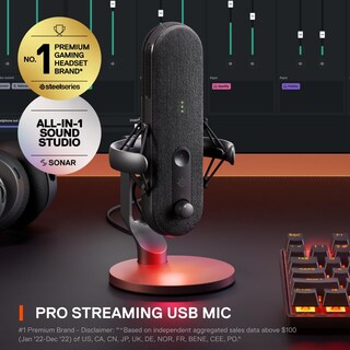 Foto 2 | Foto 2 | Micrófono Usb Steelseries Alias Para Pc Con Soporte Amortiguador - Venta Internacional.