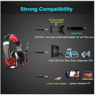 Foto 2 | Foto 2 | Auriculares Gamer Kotion Each Pro G9000 Con Micrófono Y Ruido - Venta Internacional.